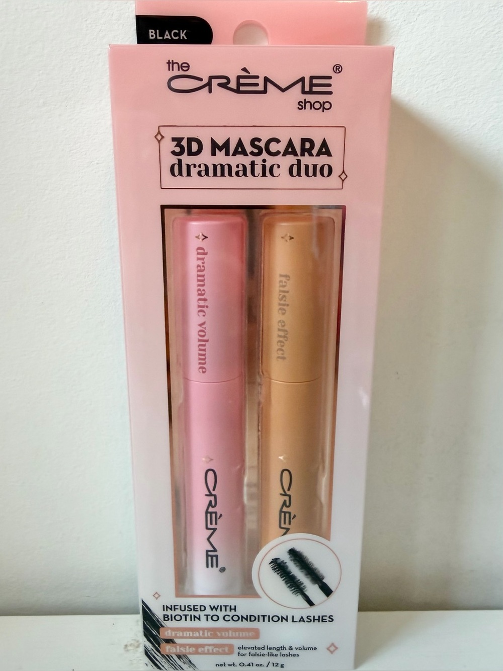 The Creme Shop 3D Mascara Dramatic Duo - Black